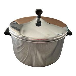 6 Qt FARBERWARE 18/10 Stainless Steel 5.7L Stock Pot Lid Batch Aluminum All Clad